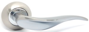 Ручка дверная KEDR R10-039 SN CP (сатин/хром)